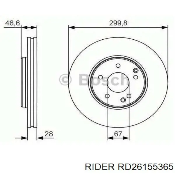RD26155365 Rider Ступица задняя