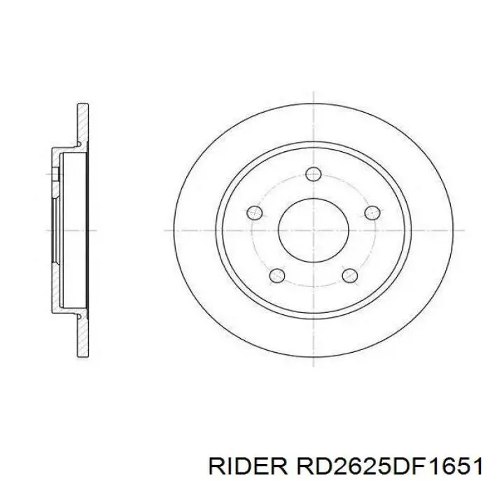 Тормозные диски RD2625DF1651 Rider