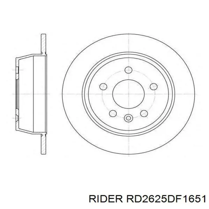 RD2625DF1651 Rider Дисковый тормоз