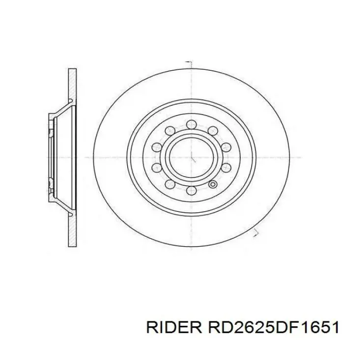 Тормозные диски RD2625DF1651 Rider