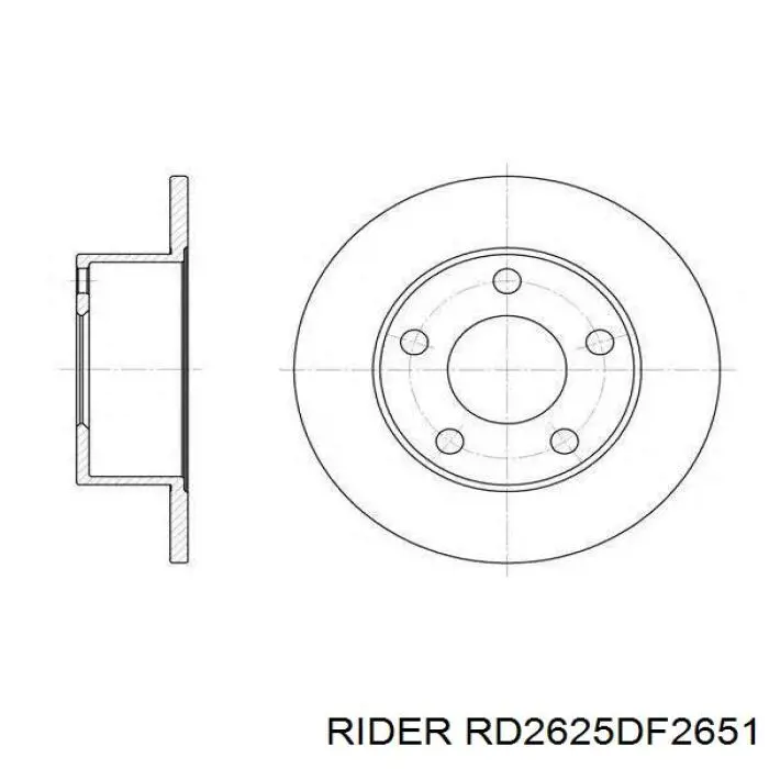 Тормозные диски RD2625DF2651 Rider