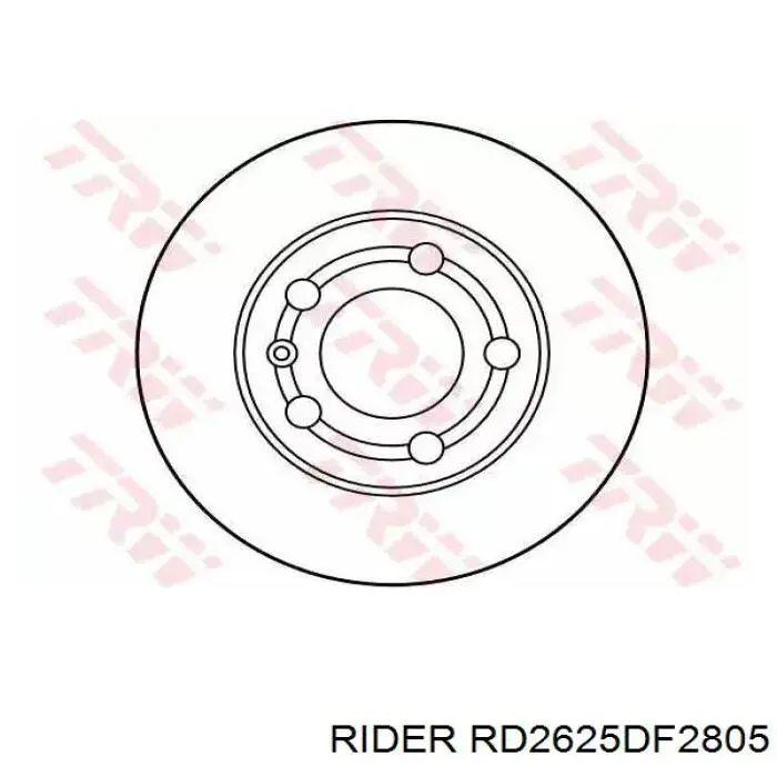 Купить RD2625DF2805 Rider Диск тормозной задний