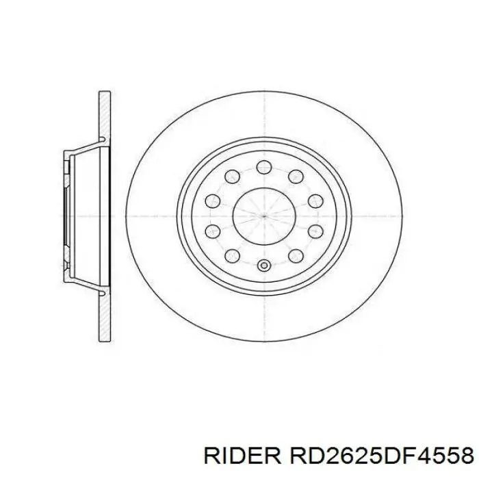 Тормозные диски RD2625DF4558 Rider