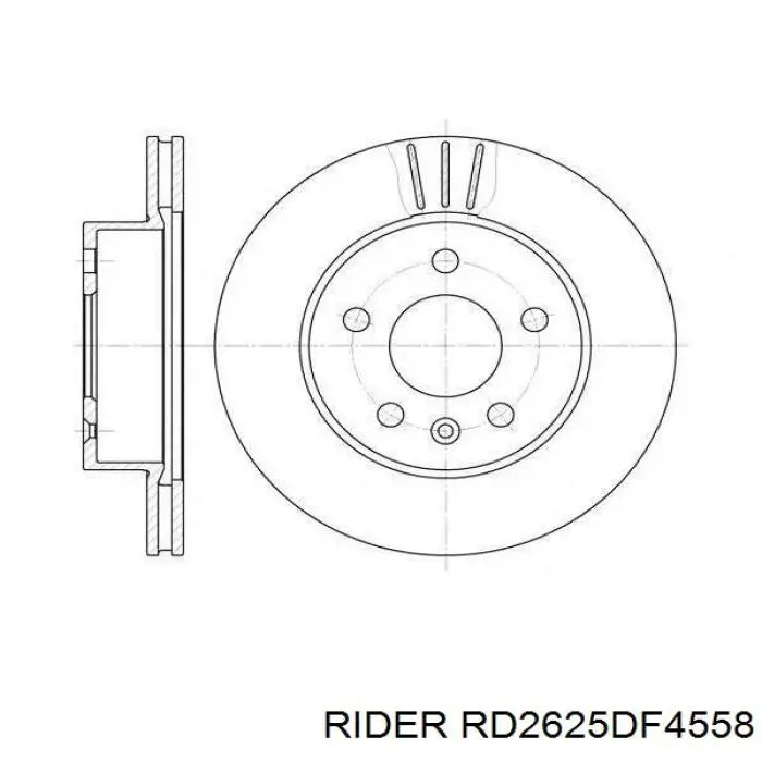 RD2625DF4558 Rider Дисковый тормоз