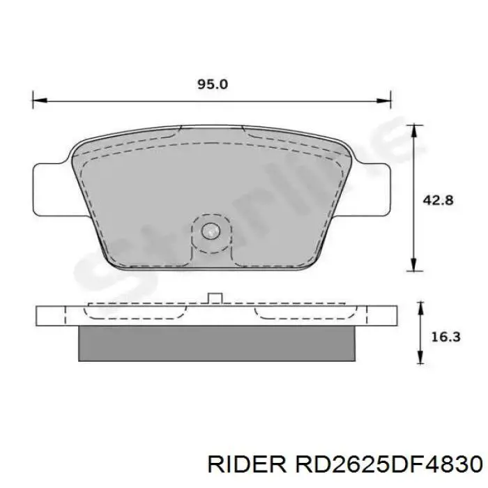 RD2625DF4830 Rider Дисковый тормоз