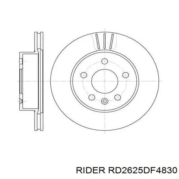 RD2625DF4830 Rider Дисковый тормоз