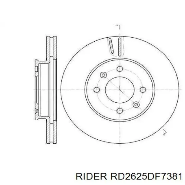 RD2625DF7381 Rider Дисковый тормоз