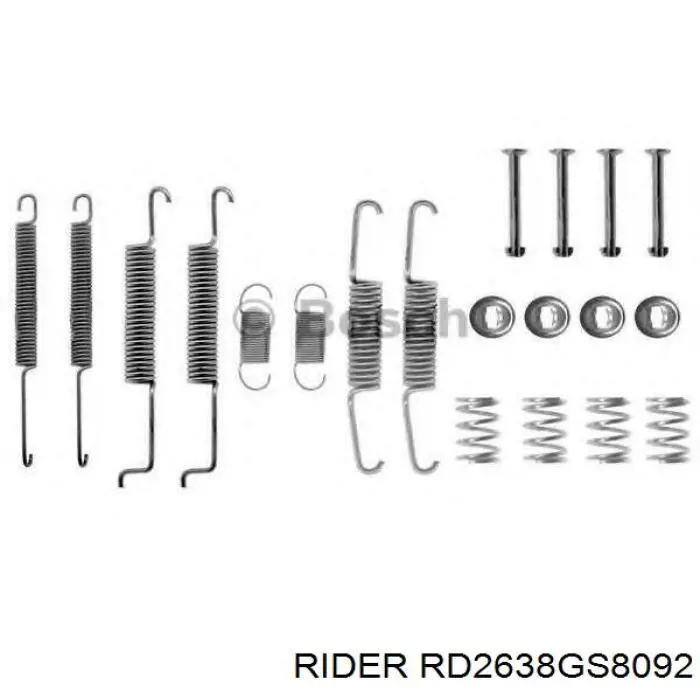 Тормоза рабочие задние ножные и тормозные барабаны Rider RD2638GS8092 цена, от 15.22 USD