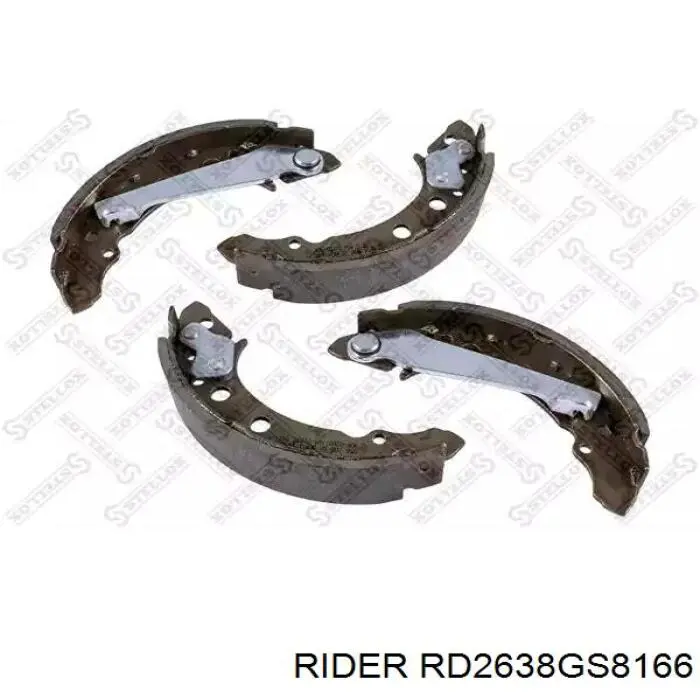 Купить RD2638GS8166 Rider Задние барабанные тормозные колодки