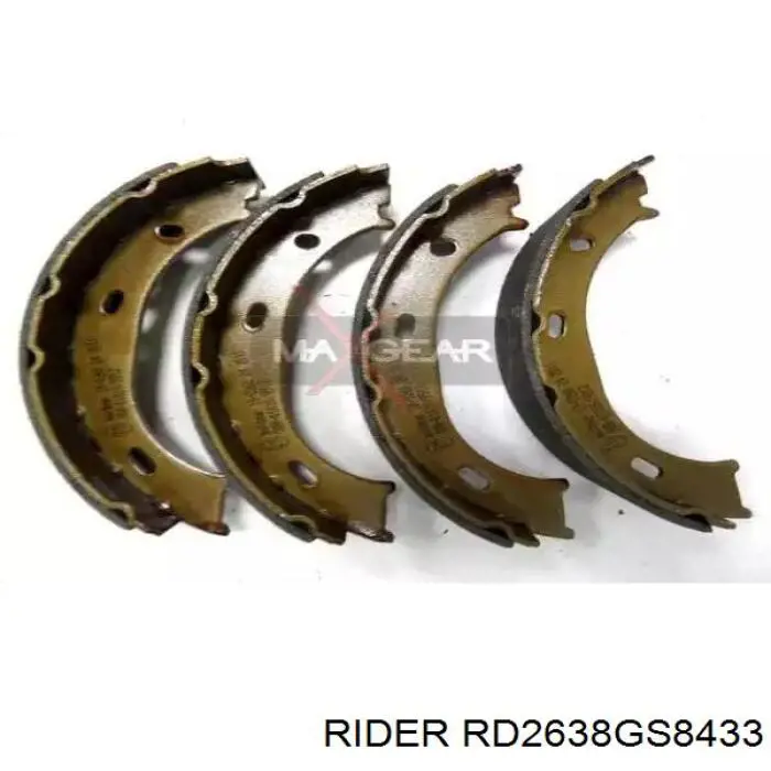 Колодки стояночного тормоза Rider RD2638GS8433