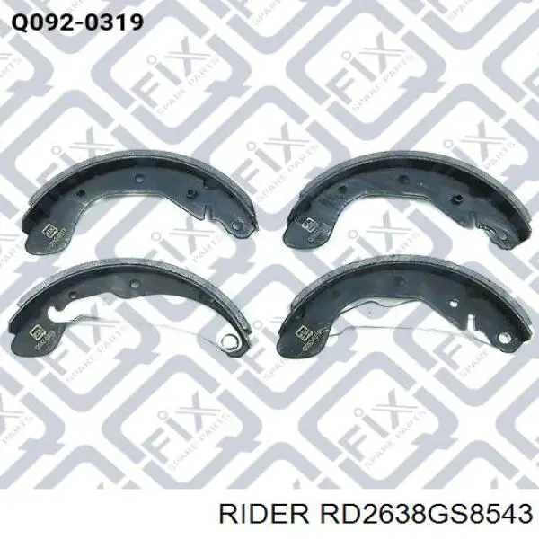 RD2638GS8543 Rider Барабанные тормозные колодки