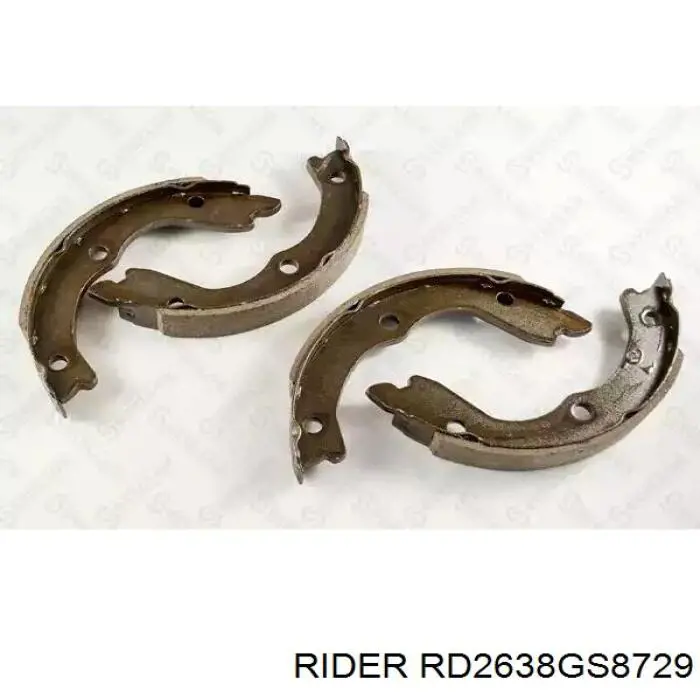 RD2638GS8729 Rider Sapatas do freio traseiras de tambor
