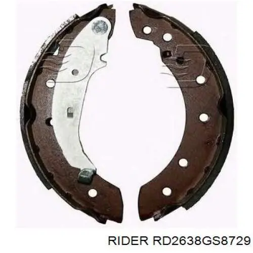 RD2638GS8729 Rider Sapatas do freio traseiras de tambor