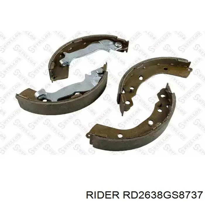 RD2638GS8737 Rider Барабанные тормозные колодки