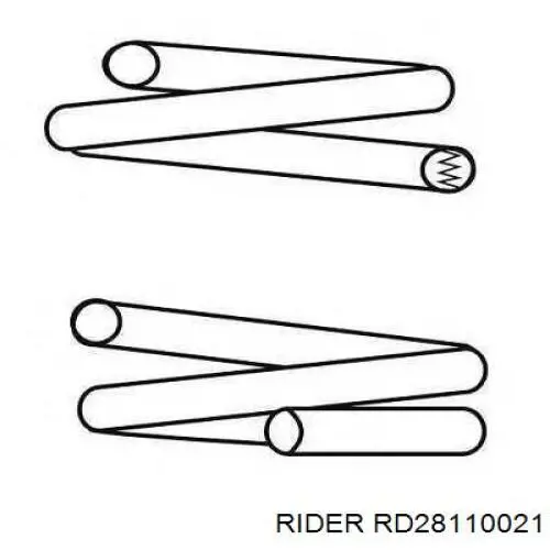 Задняя пружина RD28110021 Rider