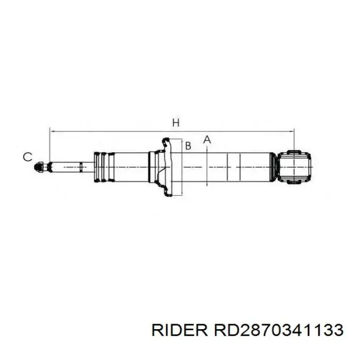 Задний амортизатор Rider RD2870341133
