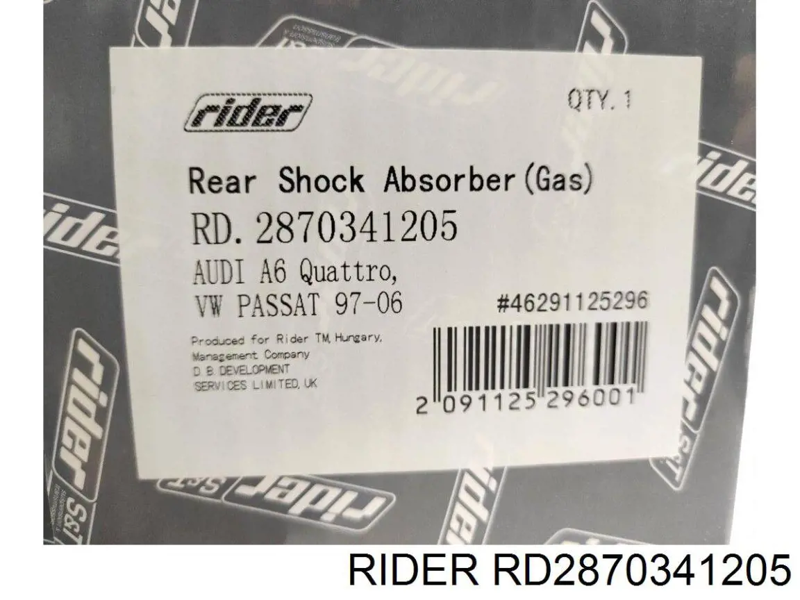 Стойка амортизатора задняя Rider RD2870341205 цена, от 26.70 USD