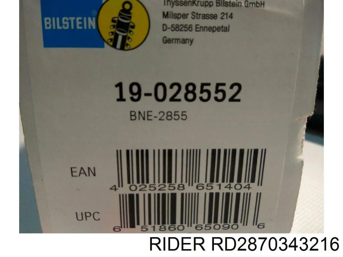 Купить RD2870343216 Rider Амортизатор задней подвески