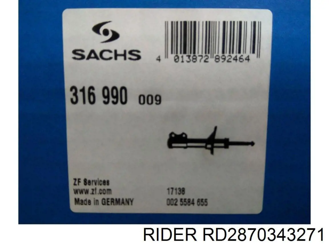 Купить RD2870343271 Rider Амортизатор задней подвески