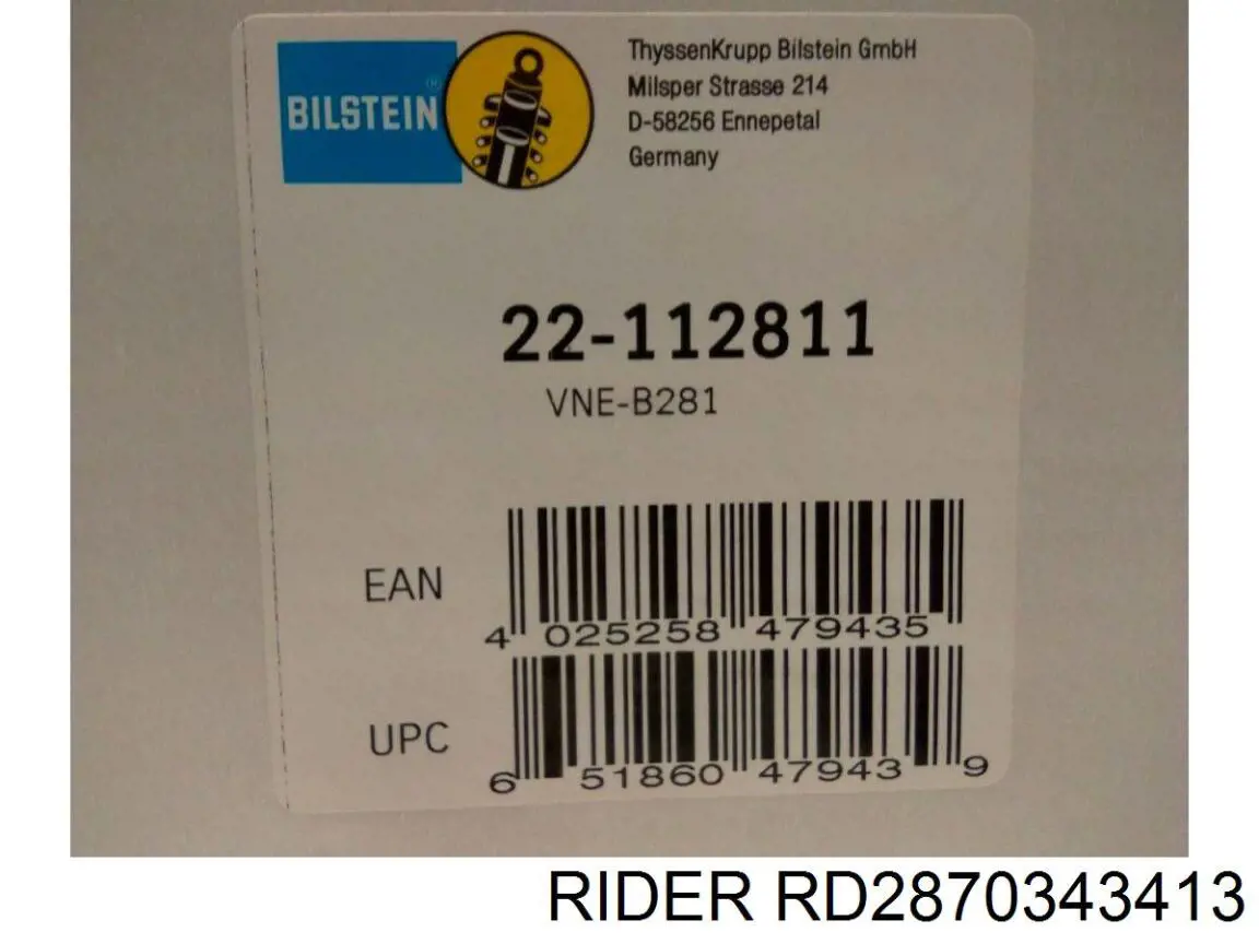 Купить RD2870343413 Rider Амортизатор задней подвески