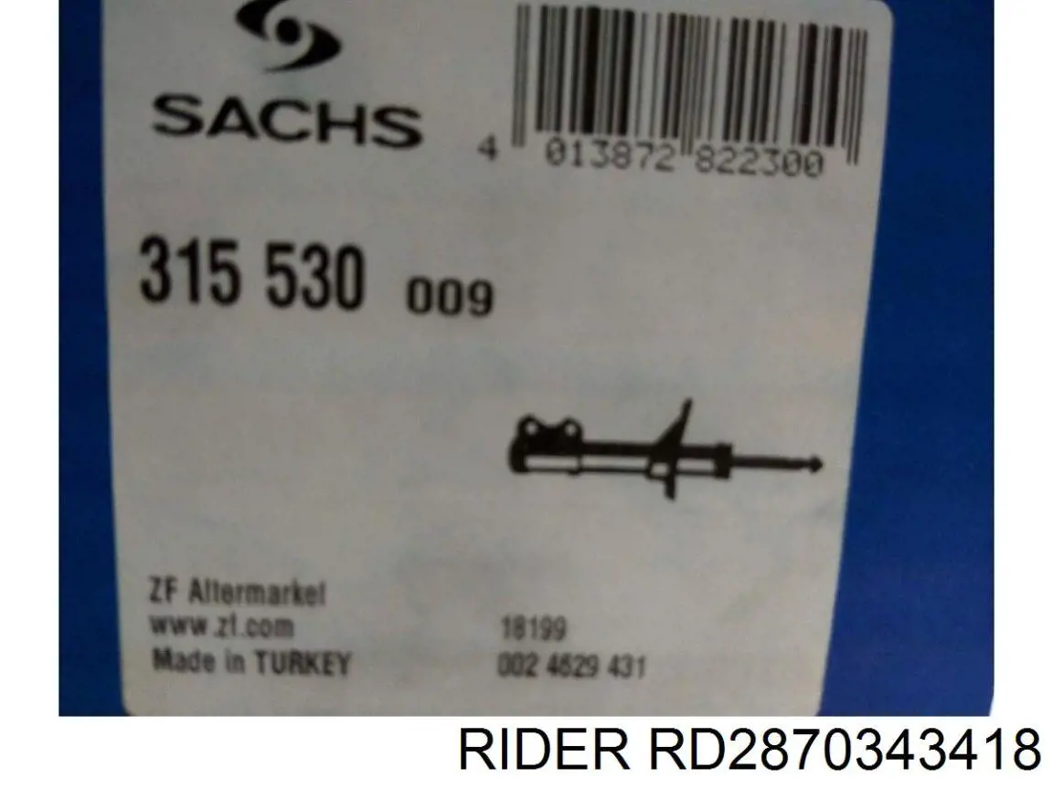 Задний амортизатор Rider RD2870343418