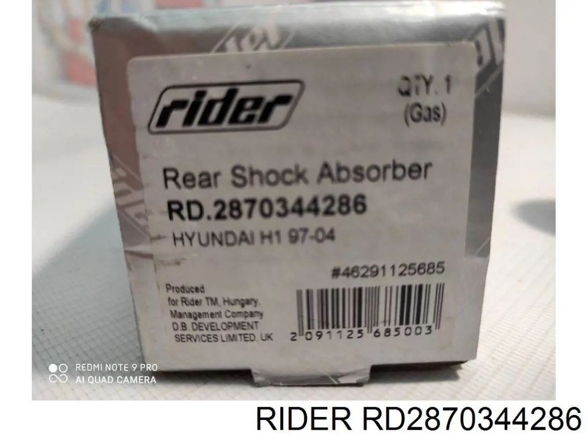 RD2870344286 Rider Амортизаторы задние