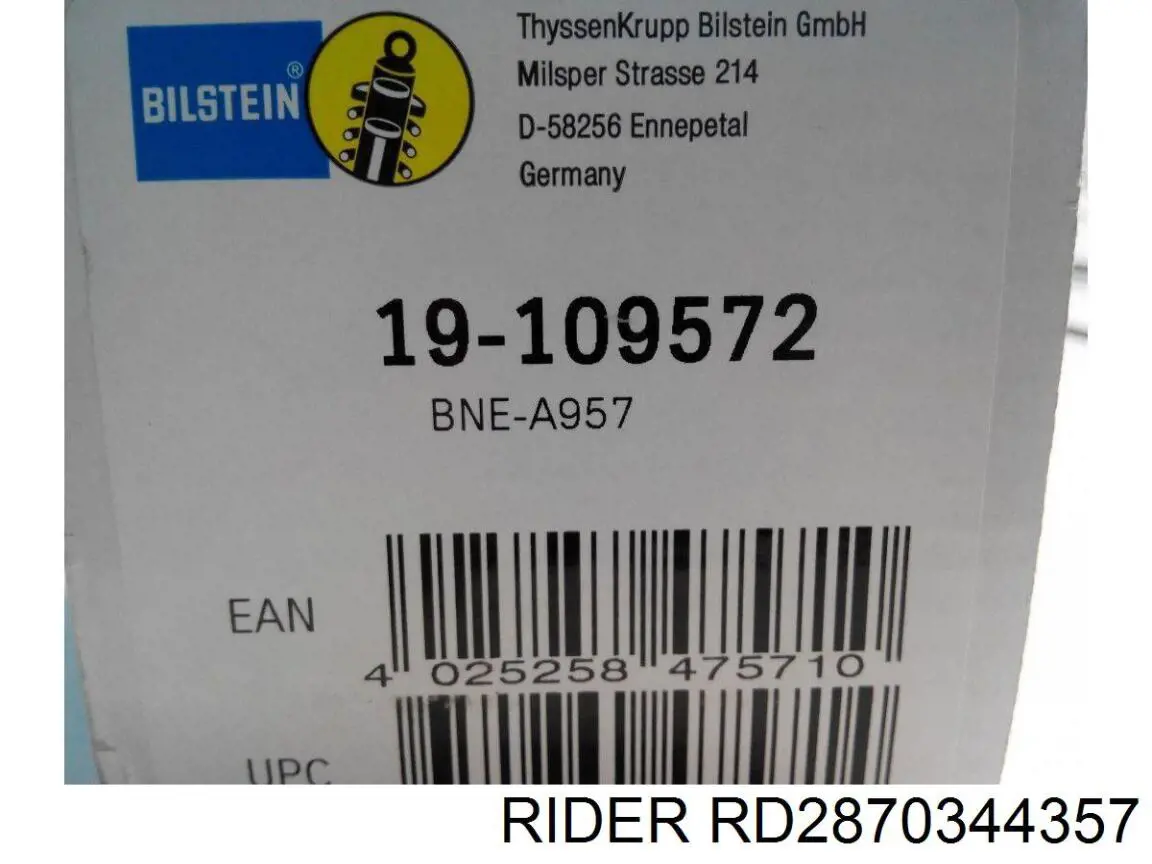 Амортизатор задний RD2870344357 Rider