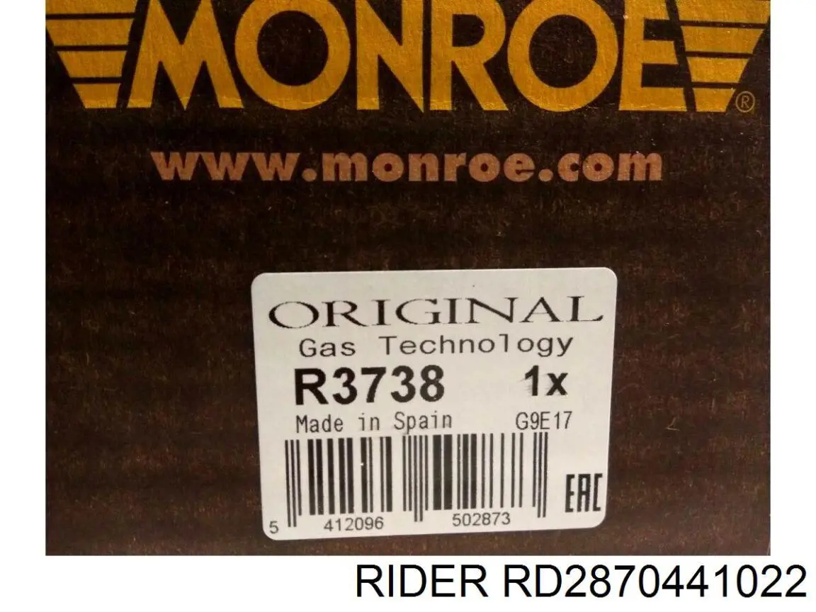 RD2870441022 Rider Амортизаторы задние