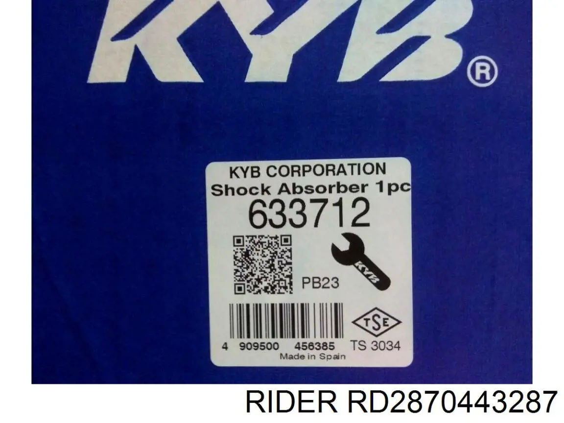 Задний амортизатор Rider RD2870443287