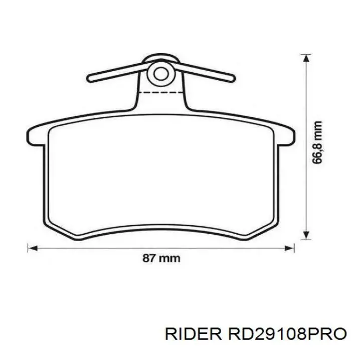 Передние тормозные колодки RD29108PRO Rider