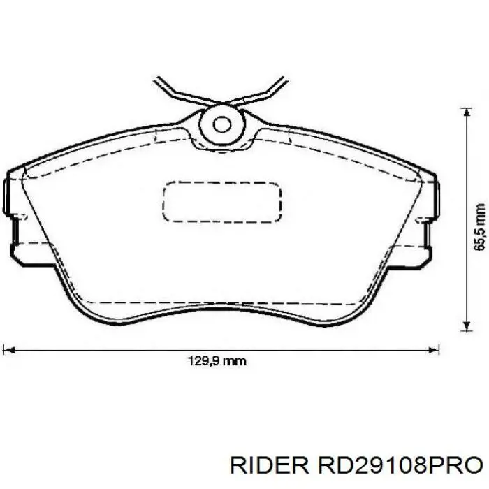 Pastillas de freno delanteras RD29108PRO Rider