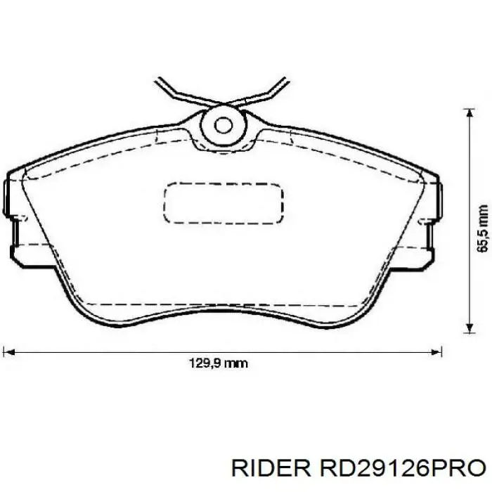 Колодки Rider RD29126PRO цена, от 47.51 USD