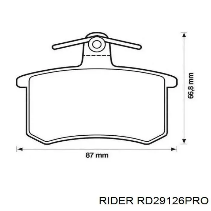RD29126PRO Rider Колодки передние