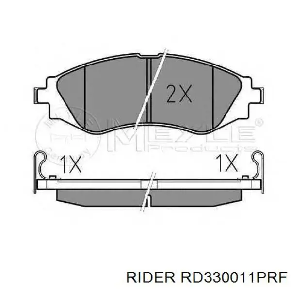 Передние тормозные колодки RD330011PRF Rider