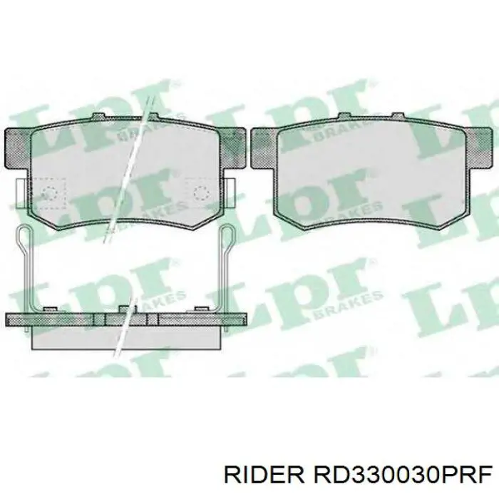 RD330030PRF Rider Колодки тормозные дисковые комплект