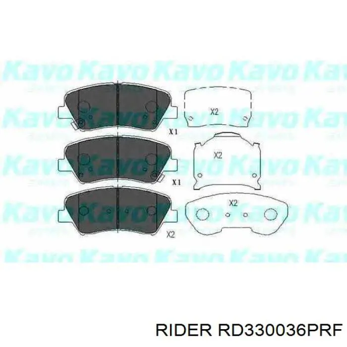Передние тормозные колодки RD330036PRF Rider
