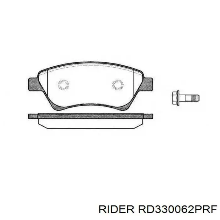 Колодки Rider RD330062PRF цена, от 17.36 USD