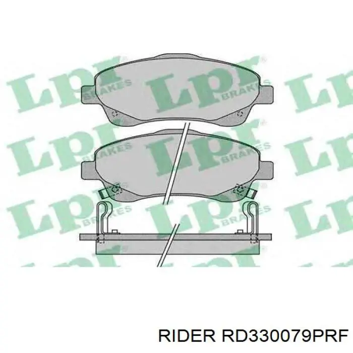 Pastillas de freno delanteras RD330079PRF Rider