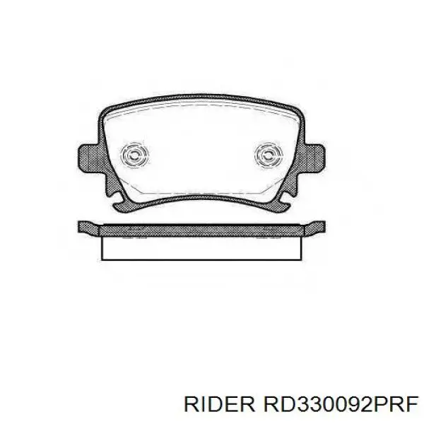 RD330092PRF Rider Колодки тормозные дисковые комплект