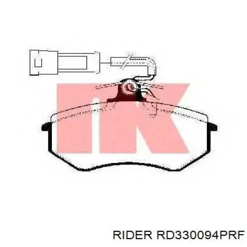 RD.330094PRF Rider колодки тормозные передние дисковые
