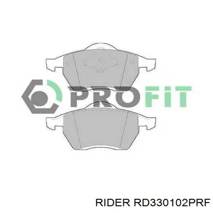 Колодки дисковые  Rider RD330102PRF цена, от 13.54 USD