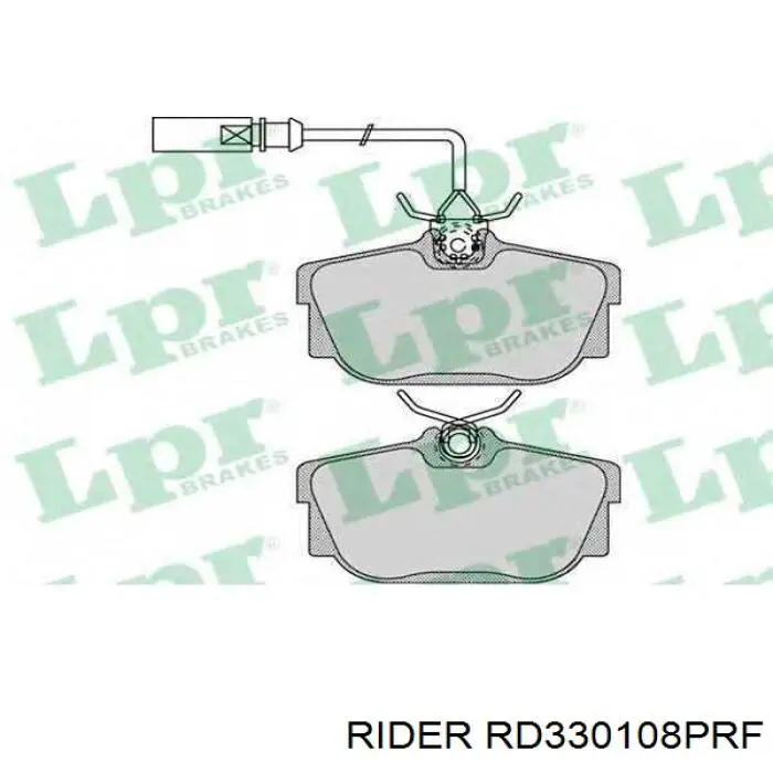 RD330108PRF Rider Колодки тормозные дисковые комплект