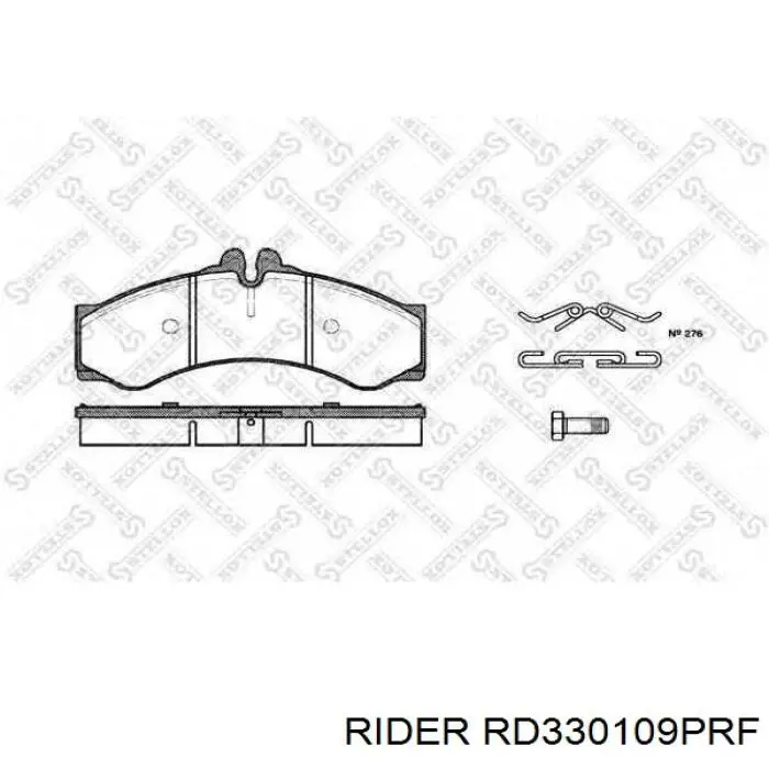 Задние тормозные колодки RD330109PRF Rider