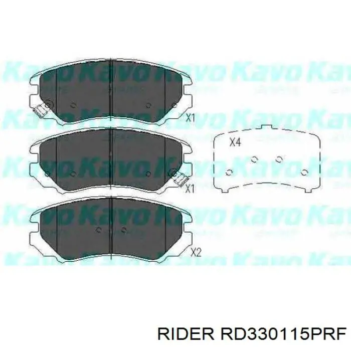 RD330115PRF Rider Колодки передние