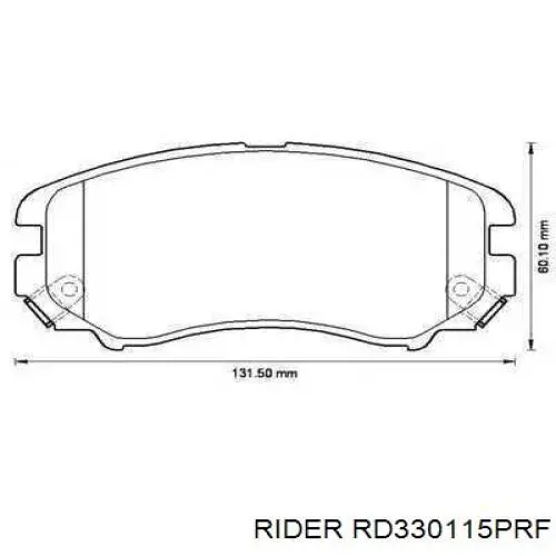 Передние тормозные колодки RD330115PRF Rider