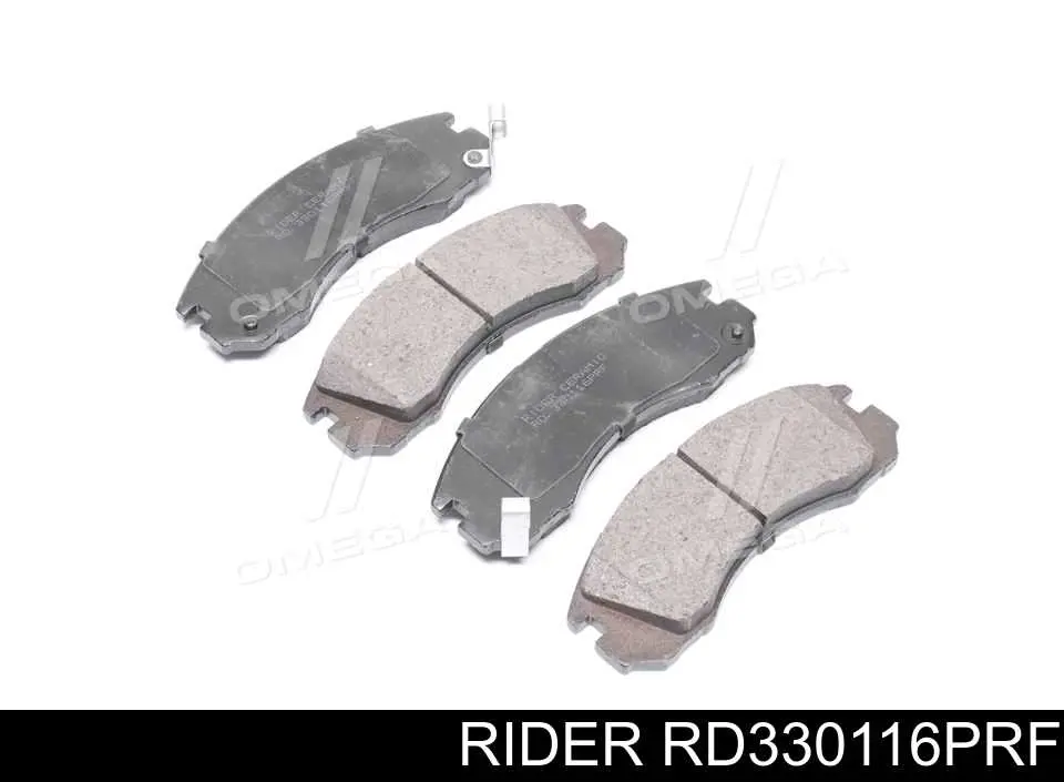 RD330116PRF Rider колодки тормозные передние дисковые