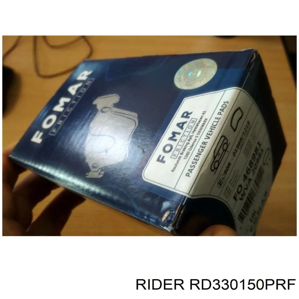 RD330150PRF Rider Колодки тормозные дисковые комплект