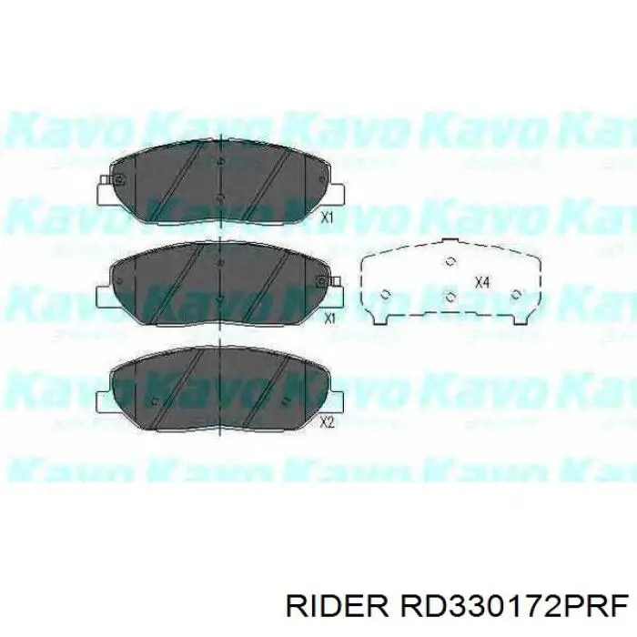 Колодки Rider RD330172PRF цена, от 21.29 USD