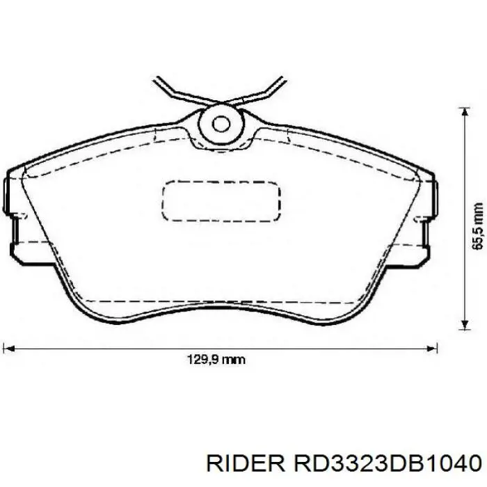 Pastillas de freno delanteras RD3323DB1040 Rider