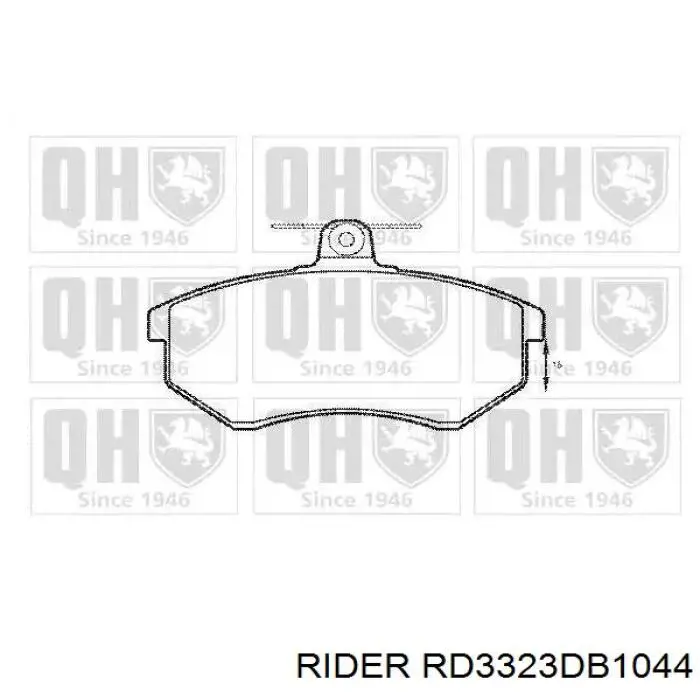 Передние тормозные колодки RD3323DB1044 Rider